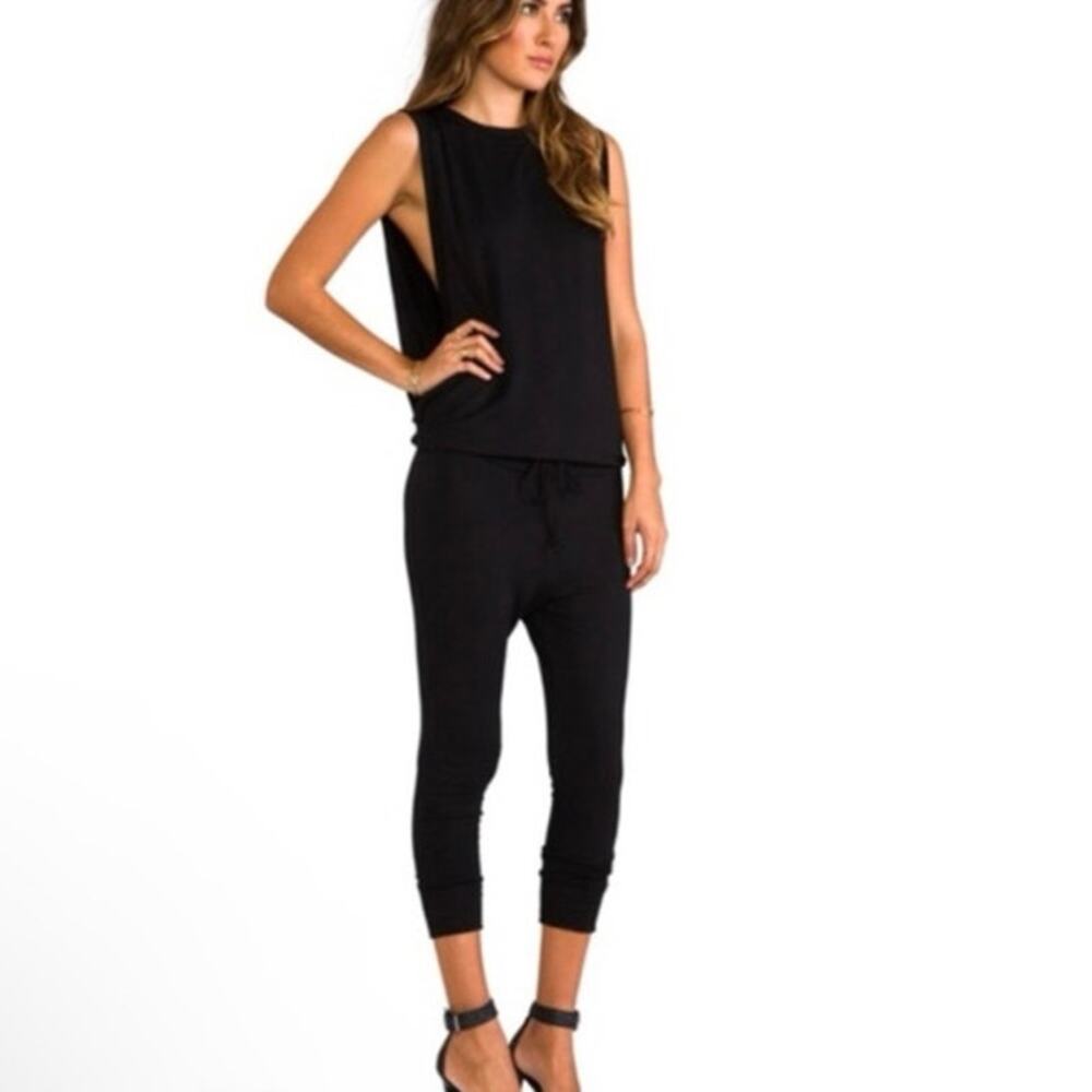 Riller & Fount Charcoal Gray Soft Modal Jogger Jumpsuit Size 0/XS